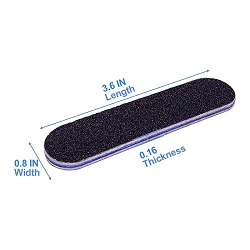 GigaGround Small Nail Files Bulk (50 Pcs) - 3.6 Inches Emery Board Nail File for Acrylic and Natural Nails, 100/180 Grit Double Sided Fingernail Filer Pack, Mini Professional Filers Manicure Pedicure Set - görsel 9
