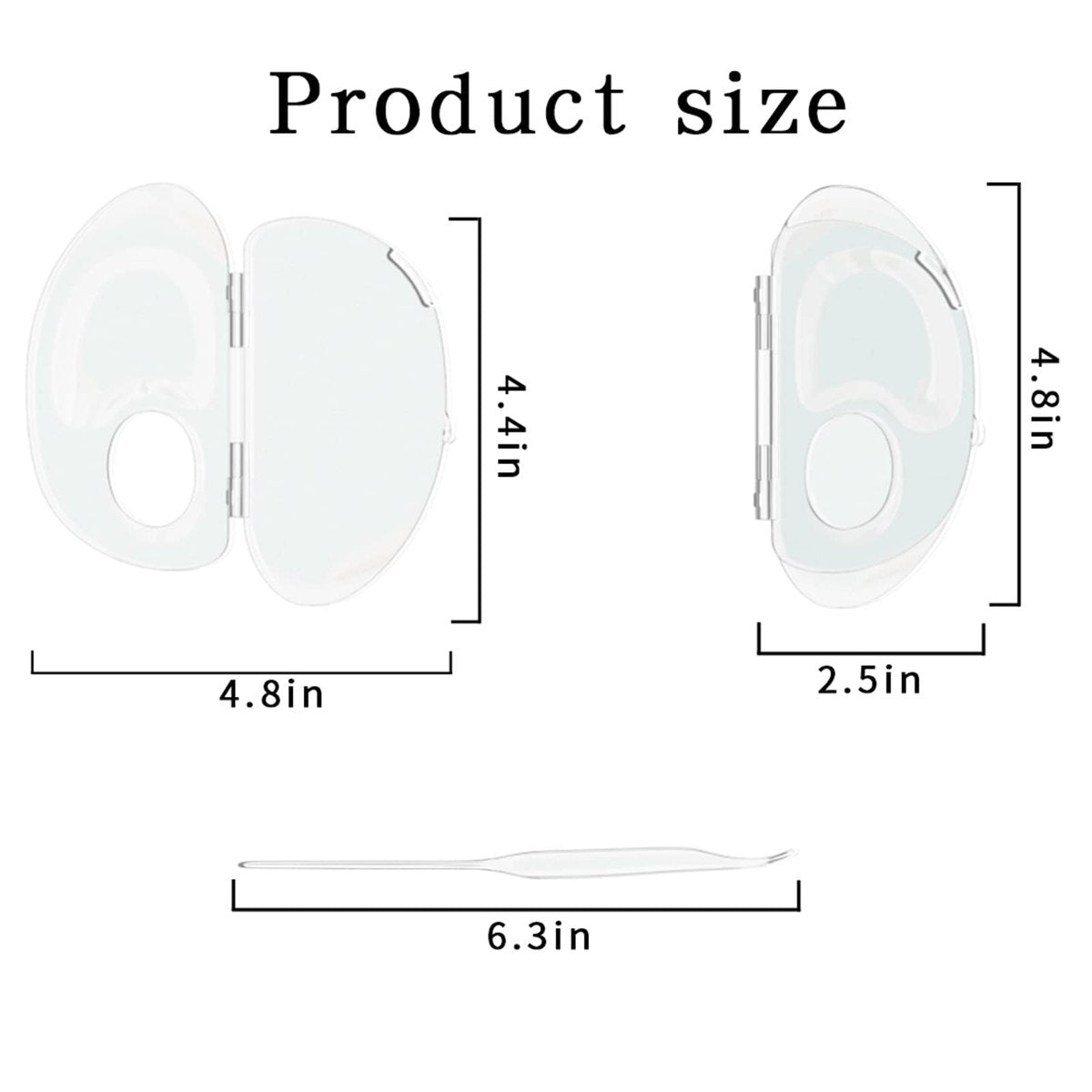 Transparent Acrylic Makeup Mixing Palette - Store & Mix Liquid Foundation, Pigments, Nail Art - Reusable - görsel 7