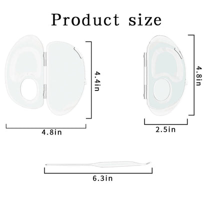 Transparent Acrylic Makeup Mixing Palette - Store & Mix Liquid Foundation, Pigments, Nail Art - Reusable