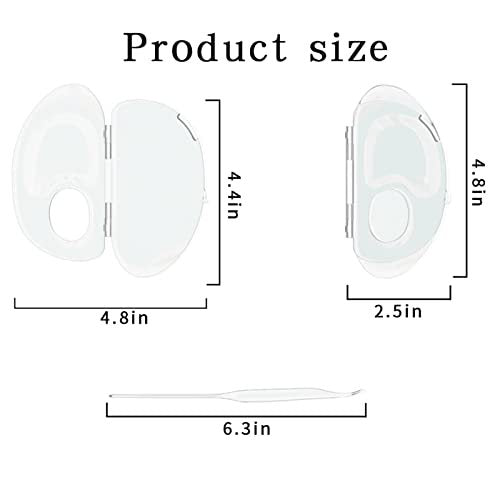 Transparent Acrylic Makeup Mixing Palette - Store & Mix Liquid Foundation, Pigments, Nail Art - Reusable - görsel 8