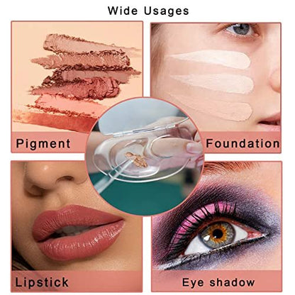 Transparent Acrylic Makeup Mixing Palette - Store & Mix Liquid Foundation, Pigments, Nail Art - Reusable
