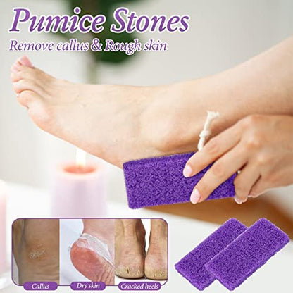 Dunzy 200 Pcs Disposable Pumice Stones for Feet - Professional Pedicure Callus Remover Blocks for Spa Salon Pedicure Supplies, Foot Exfoliating Scrubber for Dead Skin and Heel Care Avelisse