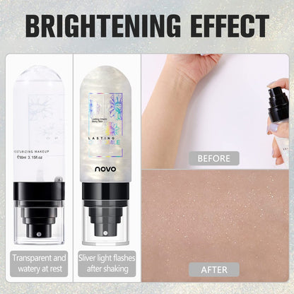 UCANBEMAKEUP Dewy Makeup Setting Spray - Shimmer Glow Finish, Hydrating Illuminating Finishing Spray for Face, Lightweight Long Lasting Make Up Fixing, Hydrate Skin for a Bright Look, 3.15 Fl Oz