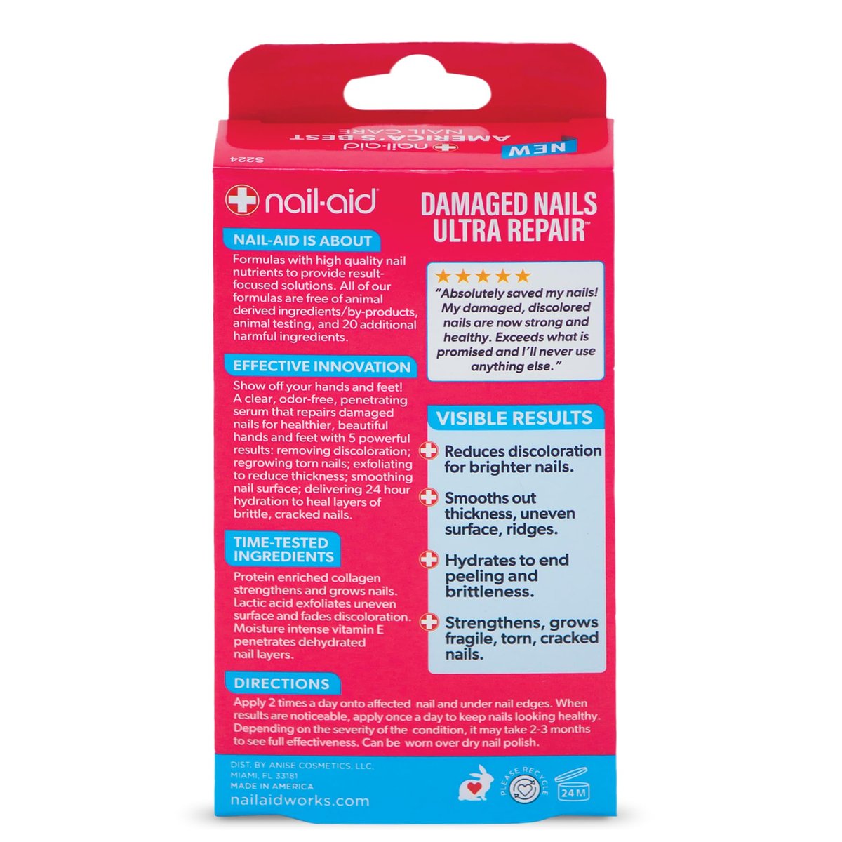 Nail-Aid 5-in-1 Damaged Nails Multi-Repair - Clear, 0.5 Fl Oz - Restore Fingernails & Toenails - görsel 3