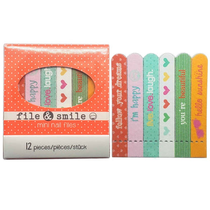 Mini Nail File Set - Professional Emery Board Manicure Kit for Natural and Artificial Nails