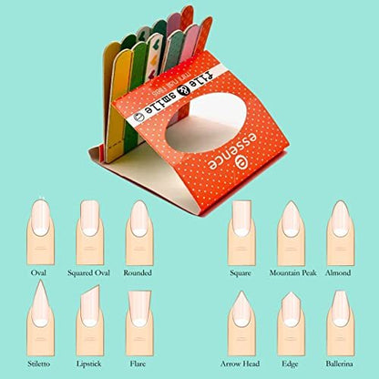 Mini Nail File Set - Professional Emery Board Manicure Kit for Natural and Artificial Nails