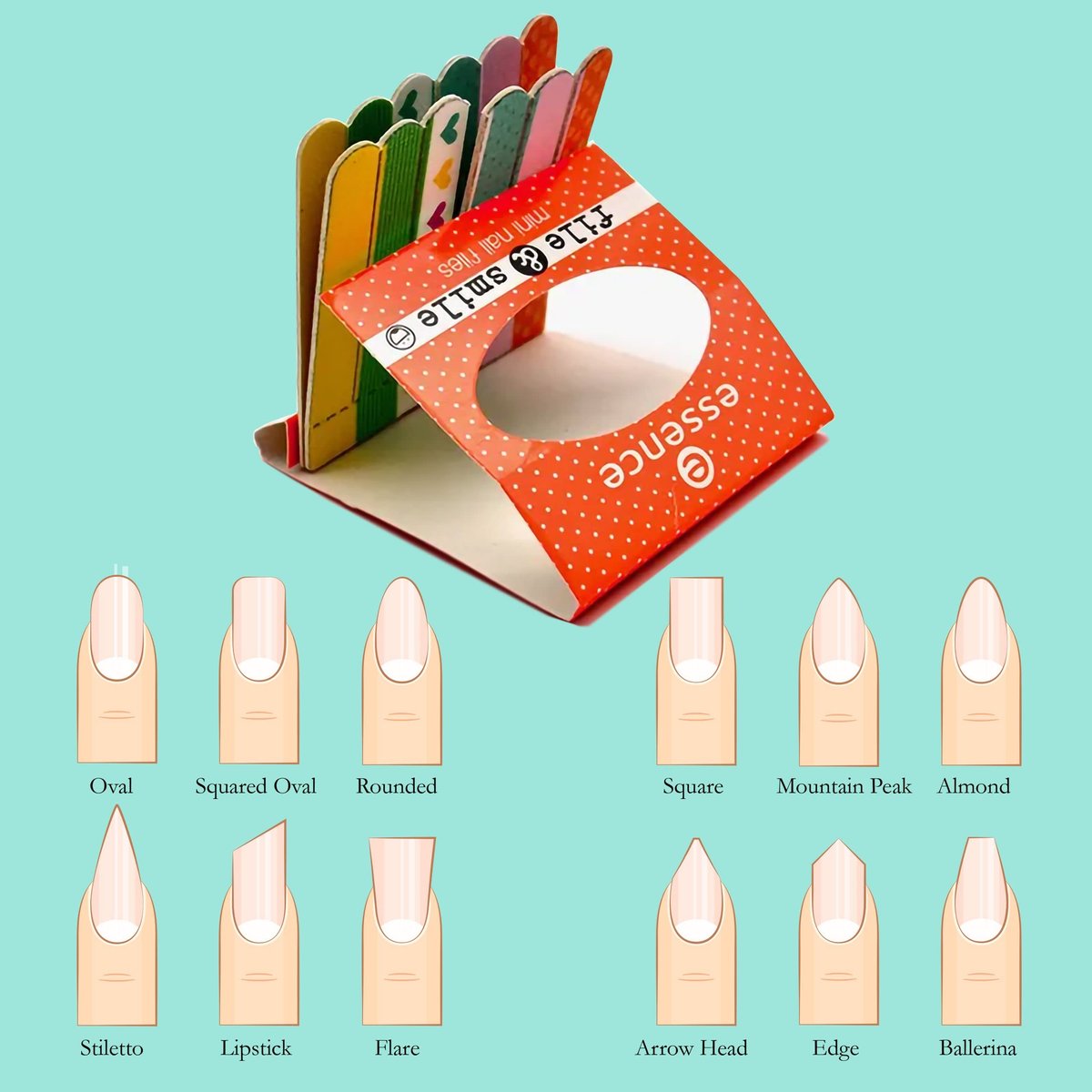 Mini Nail File Set - Professional Emery Board Manicure Kit for Natural and Artificial Nails - görsel 5