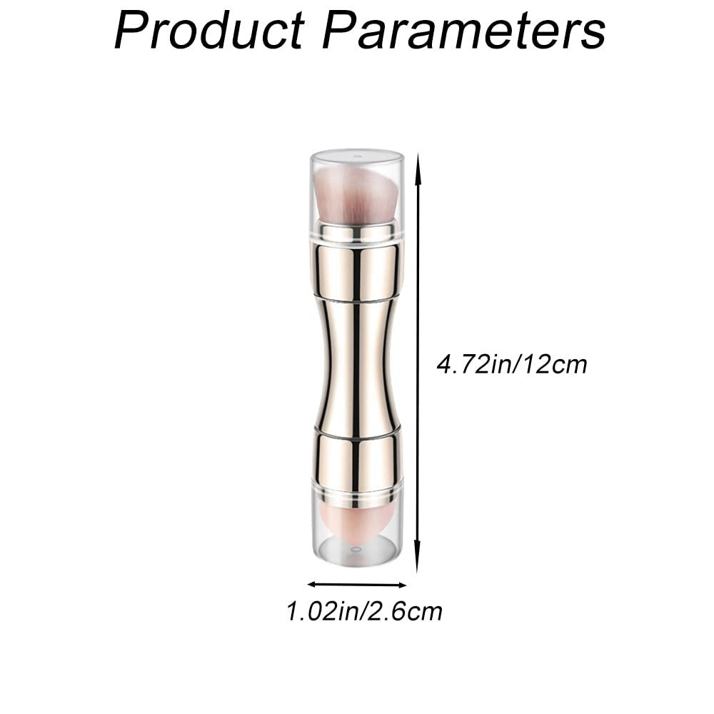 RUOGUWUYE 4-in-1 Makeup Brush Set - Soft Synthetic Foundation, Eye, Lip & Face Brush - görsel 3