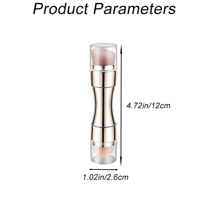 RUOGUWUYE 4-in-1 Makeup Brush Set - Soft Synthetic Foundation, Eye, Lip & Face Brush