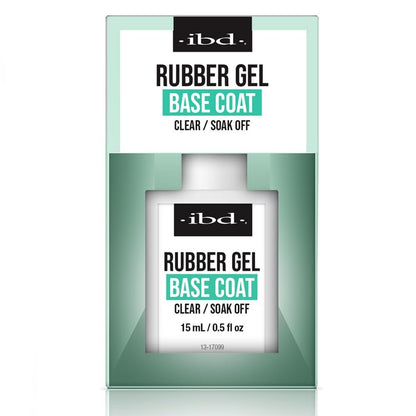 IBD Rubber Base Gel Nail Polish – Clear Soak-Off Builder Gel for Nail Strengthening & Breakage Prevention (0.5 fl oz) Avelisse