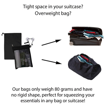 Naroa Waterproof Multifunctional Toiletry Shower Bag for Gym, Travel, Business – Foldable Portable Hanging Bathroom Mesh Caddy with Wet & Dry Storage Suction Hook Tote for Men Women