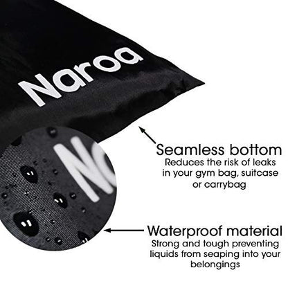Naroa Waterproof Multifunctional Toiletry Shower Bag for Gym, Travel, Business – Foldable Portable Hanging Bathroom Mesh Caddy with Wet & Dry Storage Suction Hook Tote for Men Women