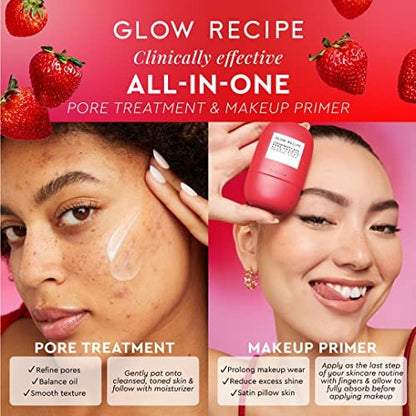 Glow Recipe Strawberry BHA Serum Primer - Silicone-Free Blurring Matte Primer with Salicylic Acid, Pore Minimizing, Oil Control, Smooth Texture (30ml) Avelisse