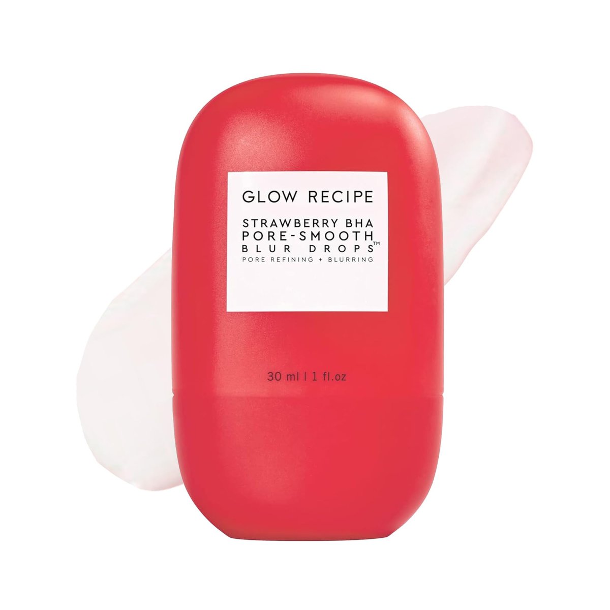 Glow Recipe Strawberry BHA Serum Primer - Silicone-Free Blurring Matte Primer with Salicylic Acid, Pore Minimizing, Oil Control, Smooth Texture (30ml) Avelisse
