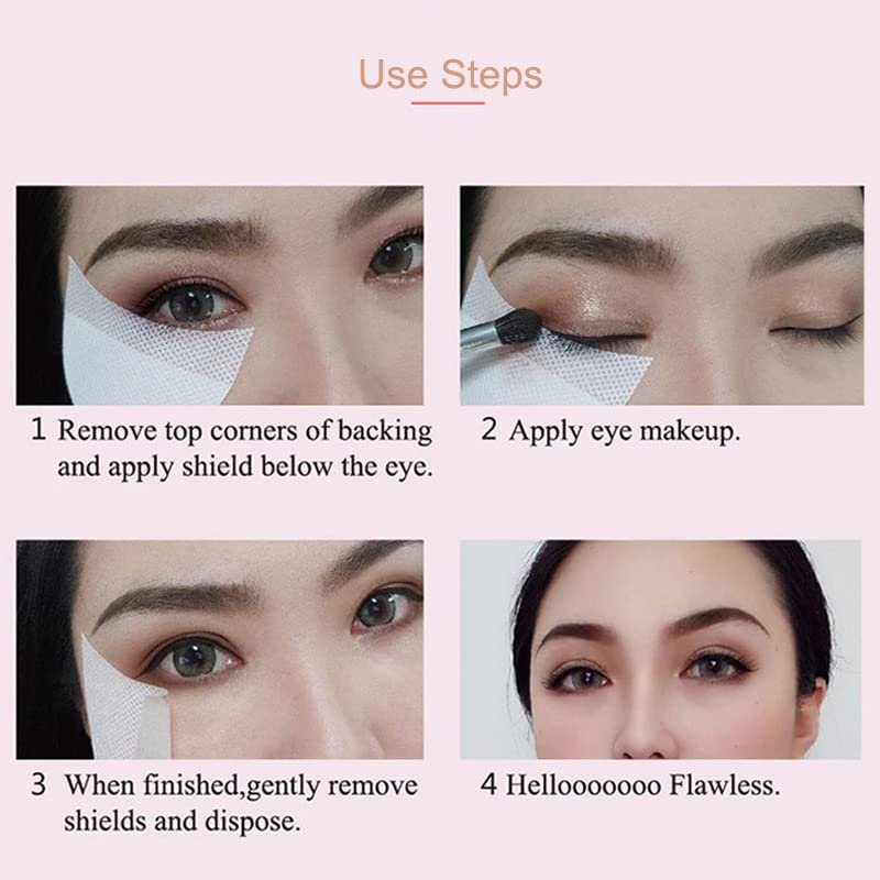 Faiteary 150-Piece Eyeshadow Shields - Lint-Free Gel Pad Under Patches for Eyelash Extensions, Eyeliner, Lip & Tinting Makeup - görsel 4