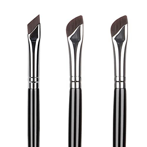 Etercycle 3-Piece Fine Angled Eyeliner Brush Set | Ultra-Thin Sickle Slanted Flat Angle for Precision Eyebrow, Eyeliner & Concealer - görsel 2