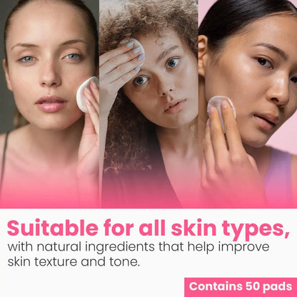 20% Glycolic Acid Pads (50 Pads) - Exfoliating Face Pads for Chemical Peel at Home - Glycolic Acid Peel with Vitamin C for Acne and Radiant Skin Avelisse