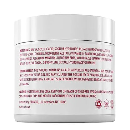 20% Glycolic Acid Pads (50 Pads) - Exfoliating Face Pads for Chemical Peel at Home - Glycolic Acid Peel with Vitamin C for Acne and Radiant Skin Avelisse