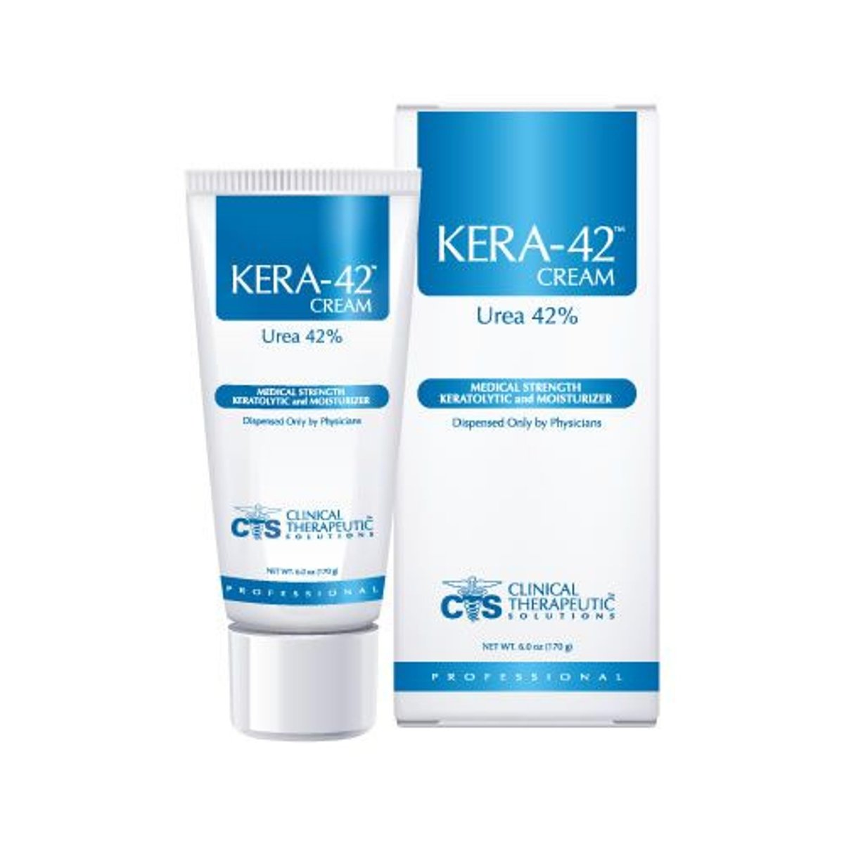 Kera 42 Cream 42% Urea Professional - Intensive Moisturizer for Dry Skin, 6 oz Avelisse