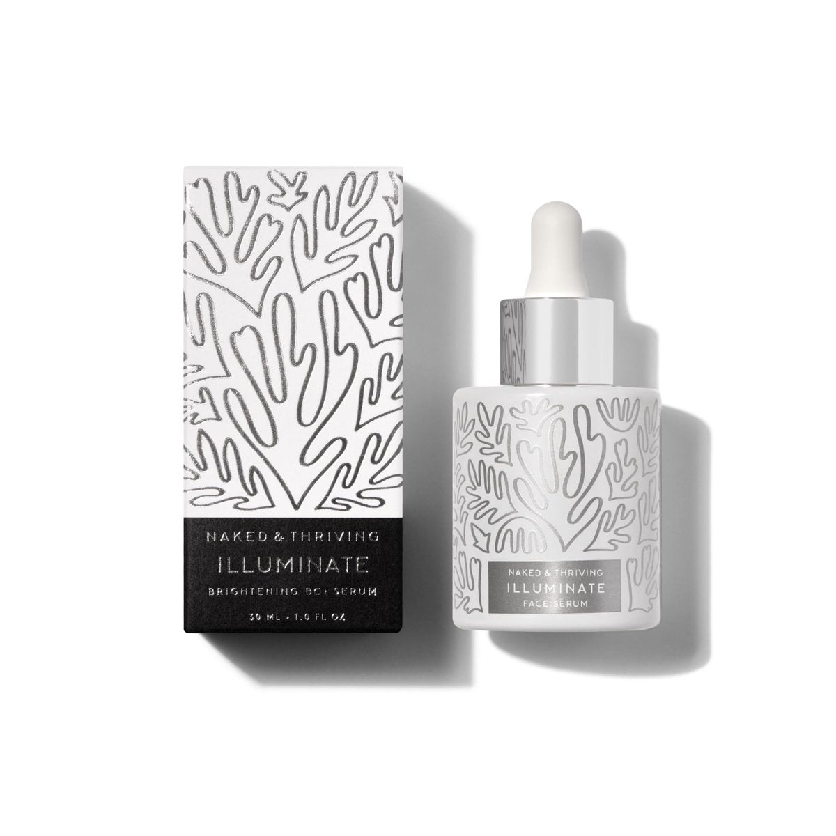 Naked & Thriving Illuminate BC+ Face Serum – Hyaluronic Acid, Vitamin C, Bakuchiol – Organic, Vegan, Naturally-Derived – for Mature Skin, Dark Spots & Wrinkles (1 fl oz / 30 mL) Avelisse