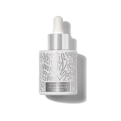 Naked & Thriving Illuminate BC+ Face Serum – Hyaluronic Acid, Vitamin C, Bakuchiol – Organic, Vegan, Naturally-Derived – for Mature Skin, Dark Spots & Wrinkles (1 fl oz / 30 mL) Avelisse