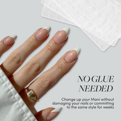 Glamnetic Press 'n Go Instant Nail Adhesive Tabs – Short-Term Wear, Easily Removable & Less Damaging, Customized Fit (90 Tabs)