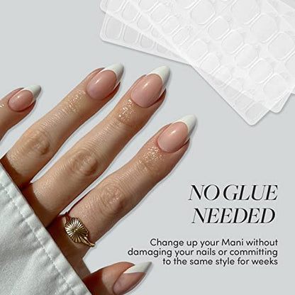 Glamnetic Press 'n Go Instant Nail Adhesive Tabs – Short-Term Wear, Easily Removable & Less Damaging, Customized Fit (90 Tabs)