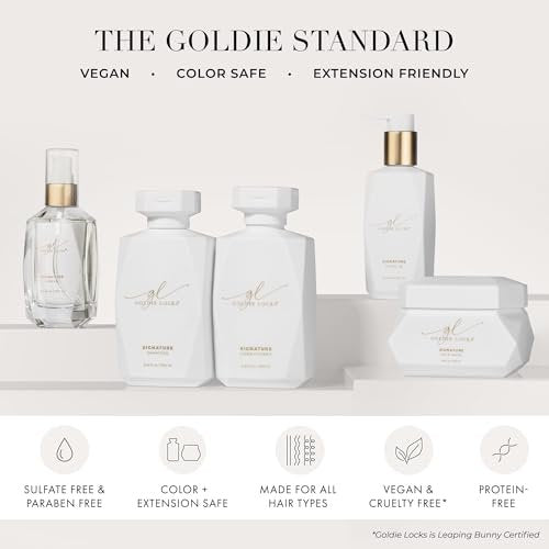 Goldie Locks Signature Leave-In Conditioner - Lightweight Daily Hydration, Frizz Control, Protein-Free - Safe for Extensions & Color-Treated Hair - 5.1 fl oz Avelisse