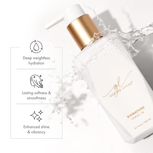 Goldie Locks Signature Leave-In Conditioner - Lightweight Daily Hydration, Frizz Control, Protein-Free - Safe for Extensions & Color-Treated Hair - 5.1 fl oz Avelisse