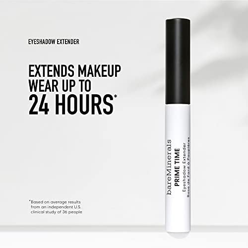 bareMinerals Prime Time Eyeshadow Extender - 24-Hour Wear, Crease-Proof & Waterproof Eye Primer (1 oz) Avelisse