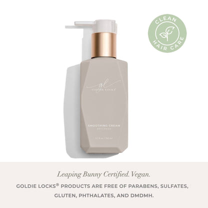 Goldie Locks Anti-Frizz Smoothing Cream - Moisturizing & Boosts Softness & Elasticity - Locks Out Frizz for Shine - Safe for Extensions & Color-Treated Hair - Protein-Free - 5.1 fl oz Avelisse
