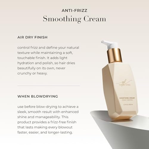 Goldie Locks Anti-Frizz Smoothing Cream - Moisturizing & Boosts Softness & Elasticity - Locks Out Frizz for Shine - Safe for Extensions & Color-Treated Hair - Protein-Free - 5.1 fl oz Avelisse
