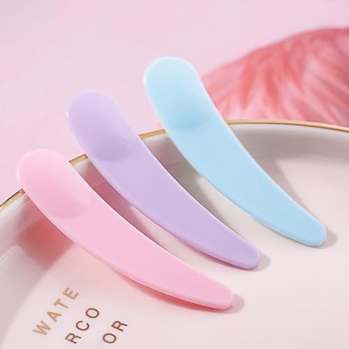 TUZAZO 200pcs Mini Spatula for Cosmetics - Bulk Disposable Makeup Spatulas, Plastic Scoop Spatulas for Cosmetic Mixing and Sampling (Multi Colored with Storage Box) - görsel 10