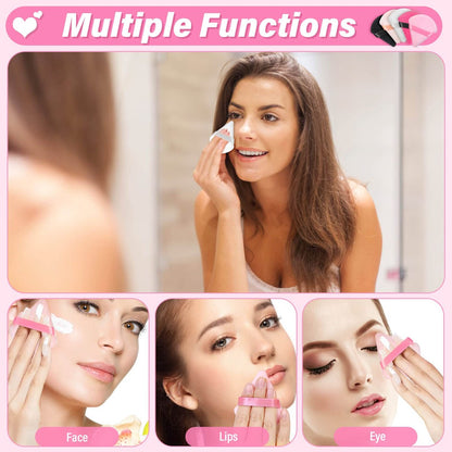 Caffox 60-Piece Triangle Powder Puffs - Soft Makeup Sponges for Loose & Pressed Powder Application Avelisse