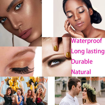 Virtegasas 9-Color Glitter Eyeshadow Palette - Shimmer Sparkle Highly Pigmented Waterproof Long-Lasting Eye Shadow Makeup Set Avelisse
