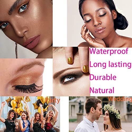 Virtegasas 9-Color Glitter Eyeshadow Palette - Shimmer Sparkle Highly Pigmented Waterproof Long-Lasting Eye Shadow Makeup Set Avelisse