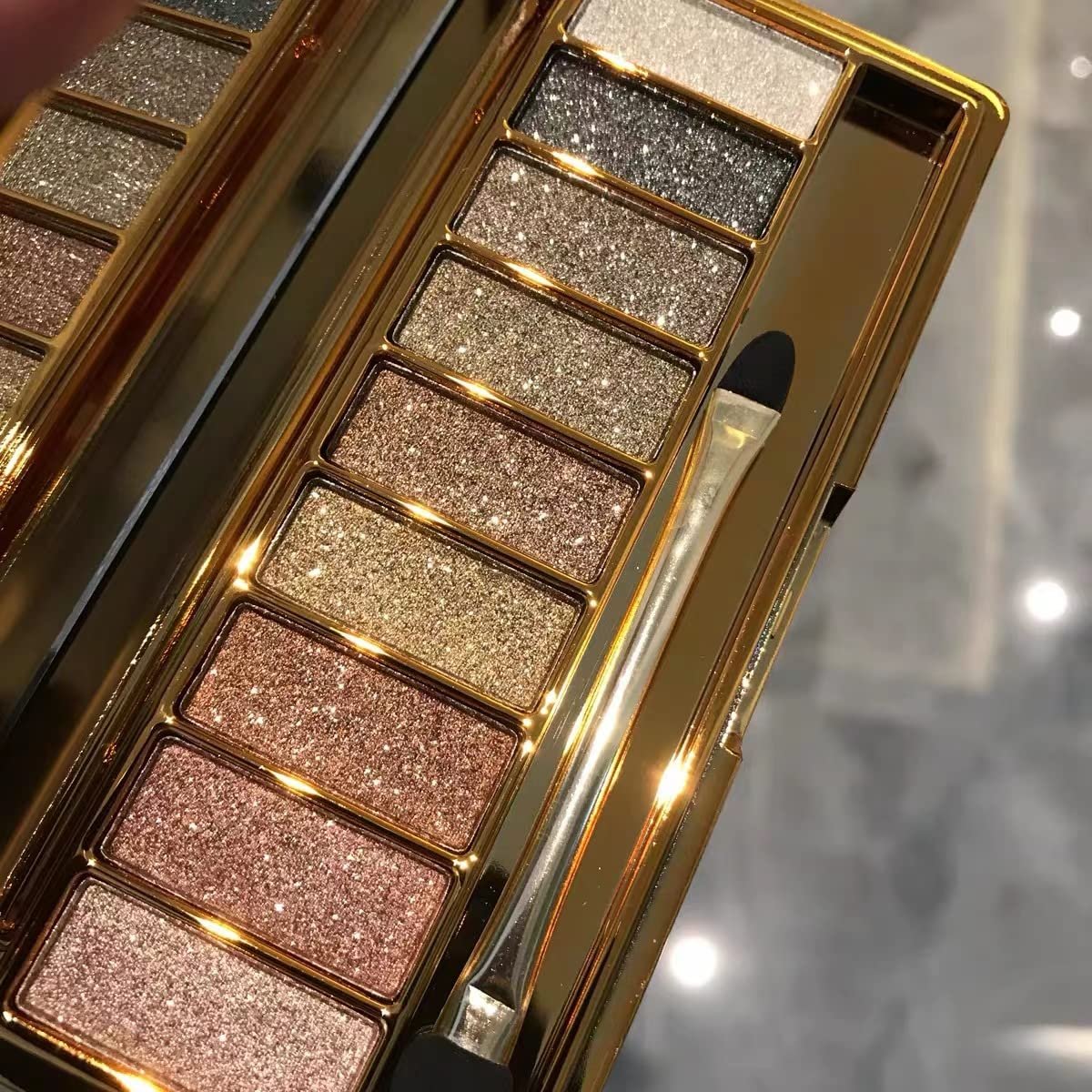 Virtegasas 9-Color Glitter Eyeshadow Palette - Shimmer Sparkle Highly Pigmented Waterproof Long-Lasting Eye Shadow Makeup Set Avelisse