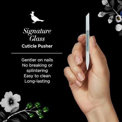 butter London Glass Cuticle Pusher – Professional Manicure & Pedicure Tool for Natural Nails | Signature Glass Collection