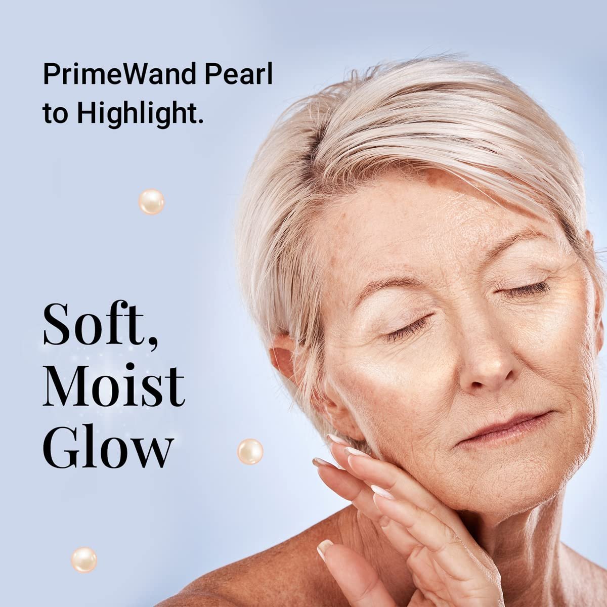 Prime Prometics PrimeWand Pearl – Natural Pro-Age Highlighter Stick for Mature Skin Avelisse