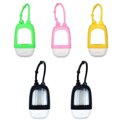 HomeSoGood 5-Pack Portable Refillable Travel Bottles - 30ml Silicone Squeeze Bottles with Clip Avelisse