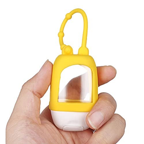 HomeSoGood 5-Pack Portable Refillable Travel Bottles - 30ml Silicone Squeeze Bottles with Clip Avelisse