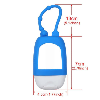 HomeSoGood 5-Pack Portable Refillable Travel Bottles - 30ml Silicone Squeeze Bottles with Clip Avelisse