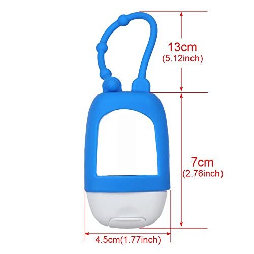 HomeSoGood 5-Pack Portable Refillable Travel Bottles - 30ml Silicone Squeeze Bottles with Clip Avelisse