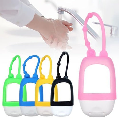 HomeSoGood 5-Pack Portable Refillable Travel Bottles - 30ml Silicone Squeeze Bottles with Clip Avelisse