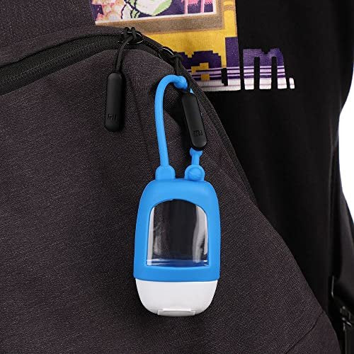 HomeSoGood 5-Pack Portable Refillable Travel Bottles - 30ml Silicone Squeeze Bottles with Clip Avelisse