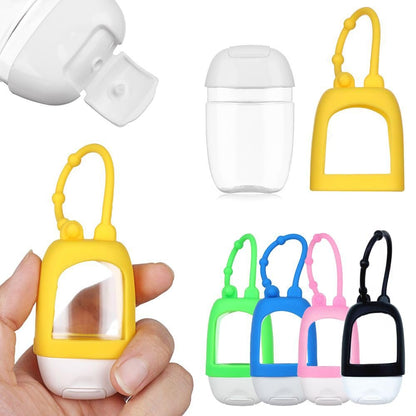 HomeSoGood 5-Pack Portable Refillable Travel Bottles - 30ml Silicone Squeeze Bottles with Clip Avelisse
