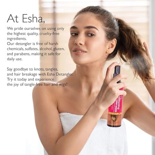 Esha Girl Wig & Weave Leave-In Conditioner & Detangler Spray – Moisturizes, Softens & Revives Human Hair & Synthetic Wigs, Weaves, Extensions & Braids | Sulfate-Free | Pineapple Scent | 4 fl oz Avelisse