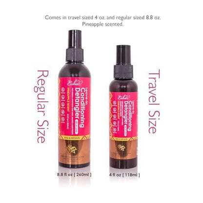 Esha Girl Wig & Weave Leave-In Conditioner & Detangler Spray – Moisturizes, Softens & Revives Human Hair & Synthetic Wigs, Weaves, Extensions & Braids | Sulfate-Free | Pineapple Scent | 4 fl oz Avelisse