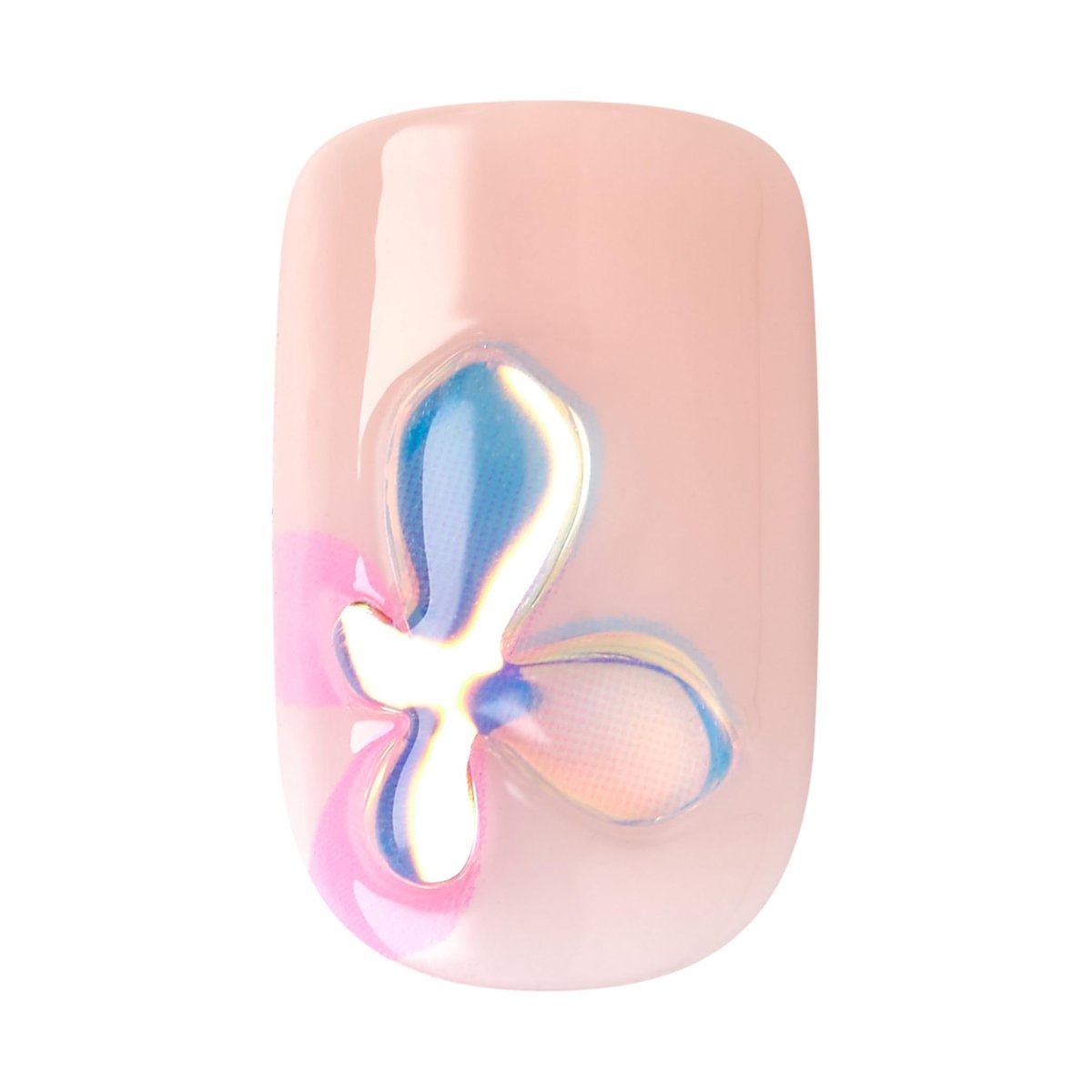 KISS Gel Fantasy Allure Press On Nails - Ready to Wear 3D Design Pink False Nails with Gel Glue, 28 Count - görsel 10