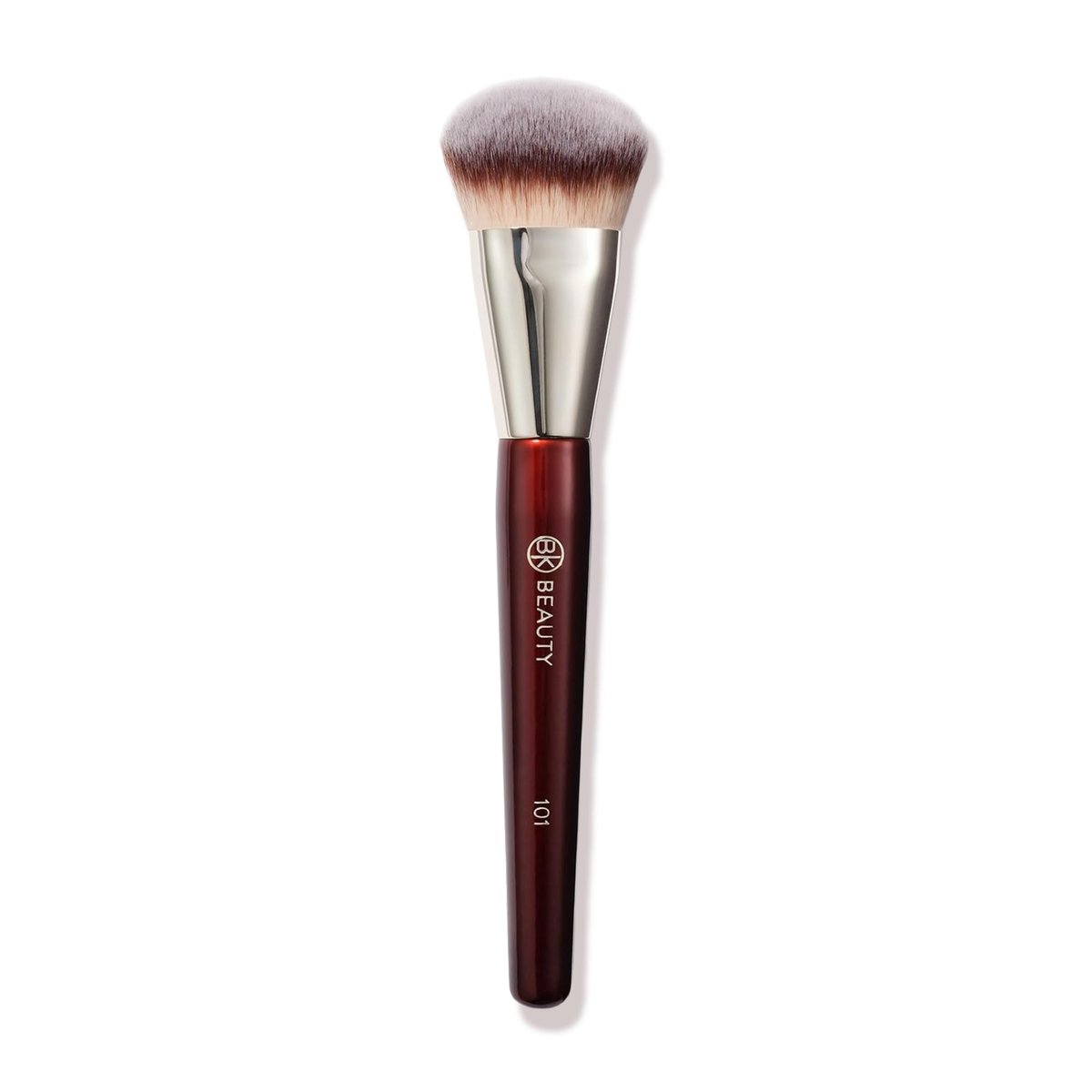BK BEAUTY 101 Contoured Foundation Brush – Premium Synthetic Foundation Brush for Liquid & Cream Makeup Avelisse